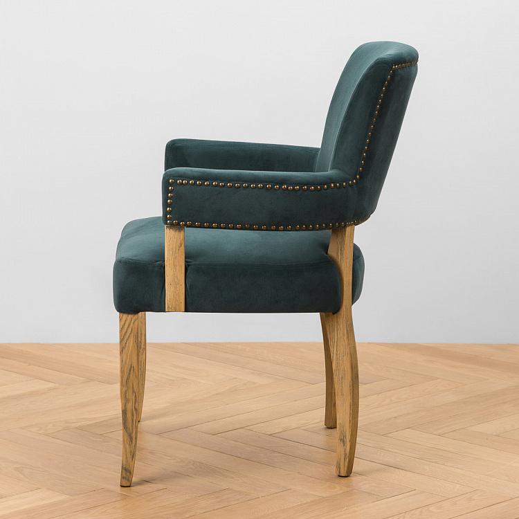 Стул Ньюпорт с подлокотниками, светлые ножки Newport Dining Chair, Oak Brown