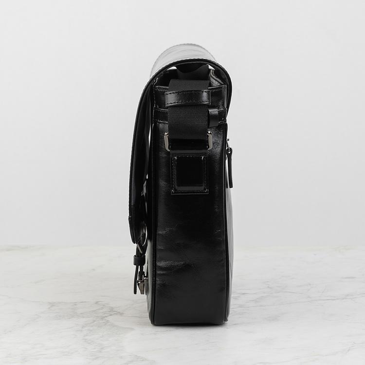 Кожаная мужская сумка-портфель Мессенджер Satchel Messenger Bag