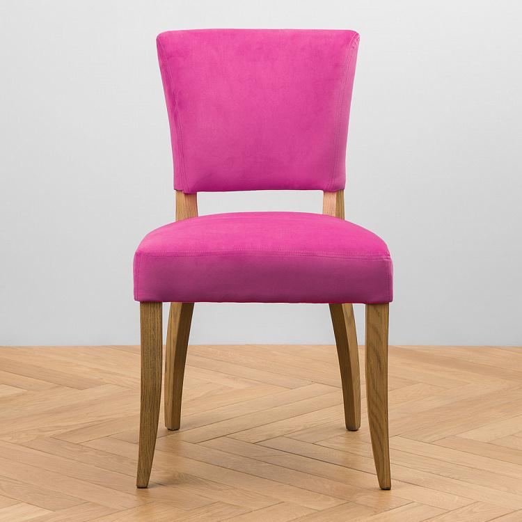 Стул Мами с заклёпками, светлые ножки Mami Dining Chair With Studs, Oak Brown