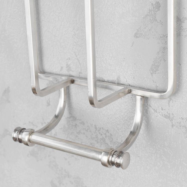 Держатель туалетной бумаги и журналов цвета состаренного серебра Beaded Magazine Toilet Roll Holder Antique Silver