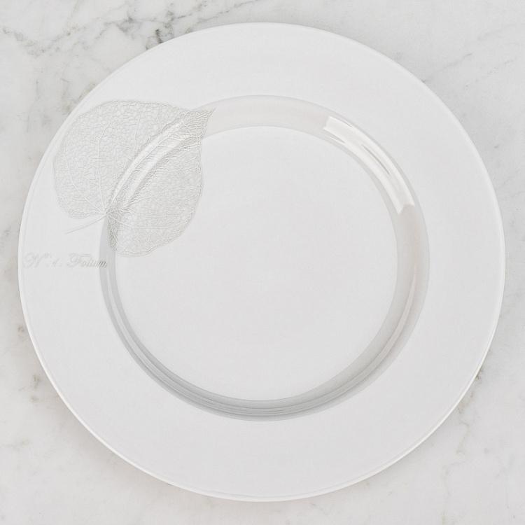 Обеденная тарелка Белое на Белом Bianco And Bianco Dining Plate