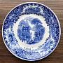 Винтажная тарелка Vintage Plate Blue White Medium 5