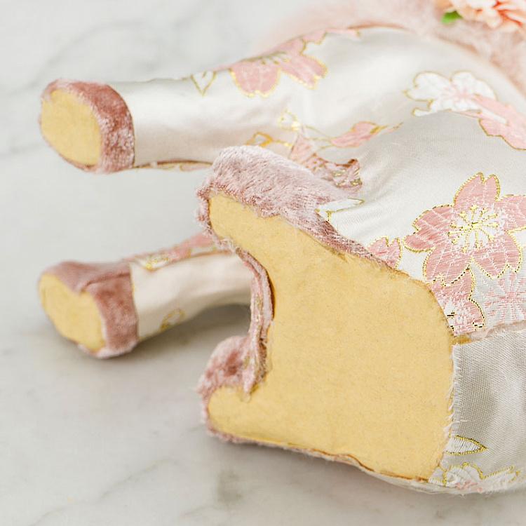 Фигурка из ткани Розовая свинья Fabric Seated Pig Pink