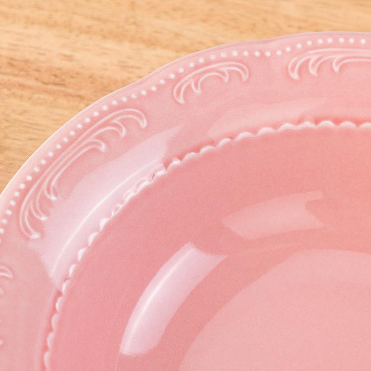 Пудрово-розовая салатница Старая Вена, L Vecchio Vienna Salad Bowl Large Powder Pink