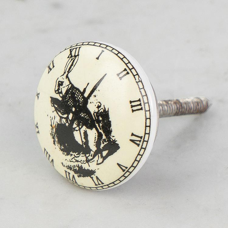 Керамическая мебельная ручка Белый кролик White Rabbit Ceramic Knob