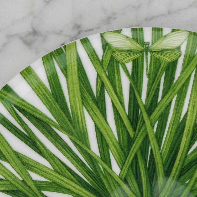 Десертная тарелка Зелёная жизнь, M Life In Green Dessert Plate Medium