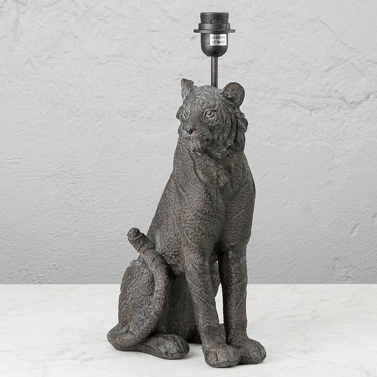 Настольная лампа с абажуром Сидящий тигр Seated Tiger Lamp With Shade