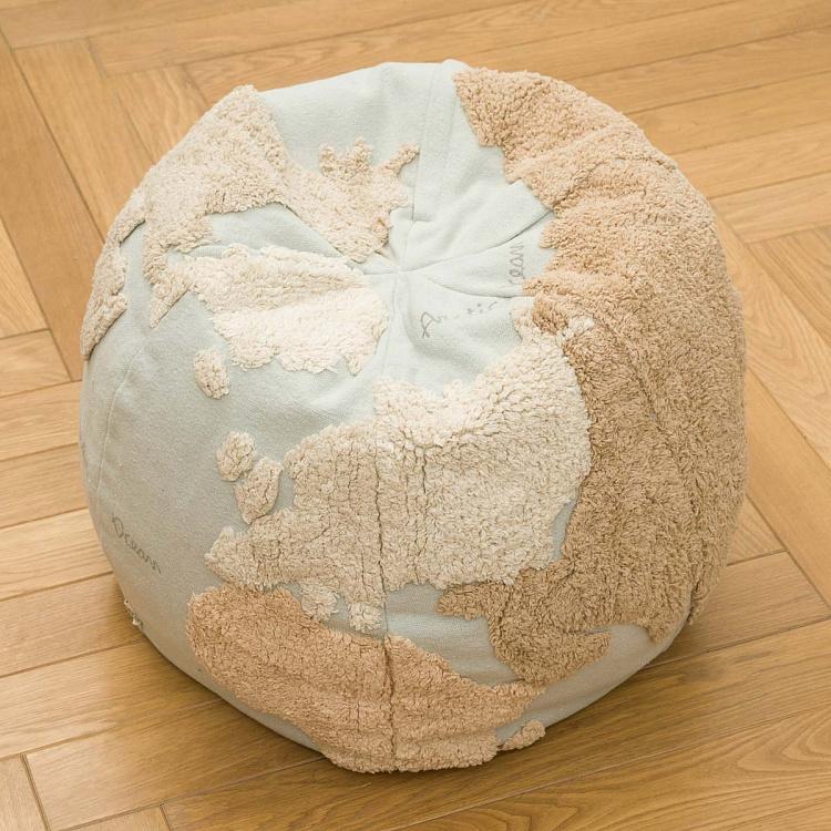 Декоративный пуф Карта мира World Map Pouf