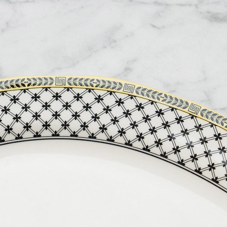 Овальное сервировочное блюдо Безмятежный, L Halcyon Oval Serving Plate Large