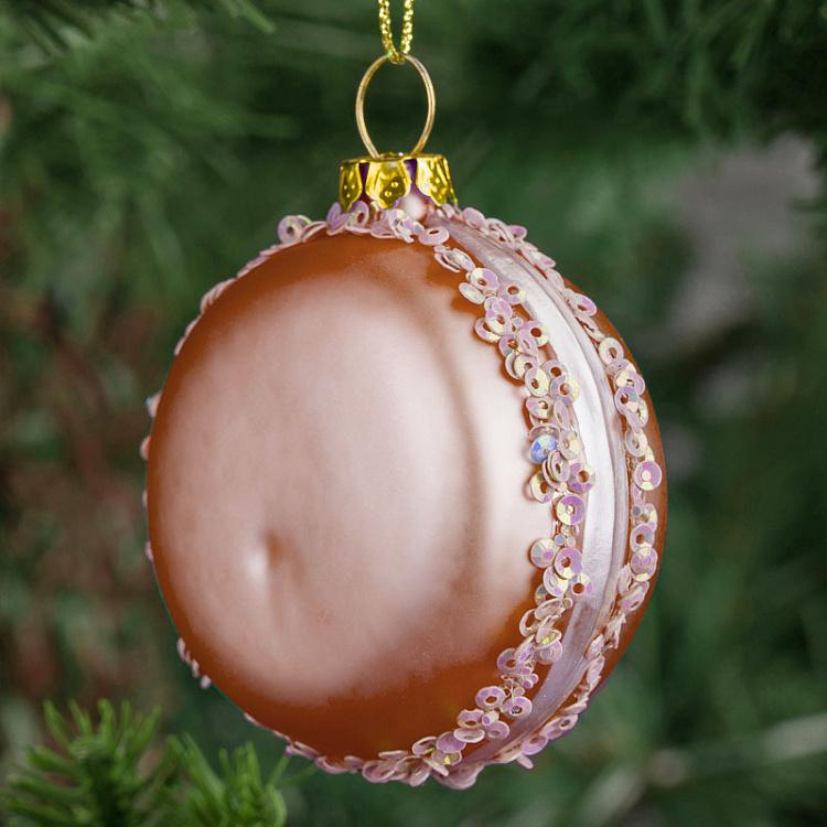 Набор из шести ёлочных игрушек в коробке Макарони Set Of 6 Glass Macarons In Box 5,5 cm