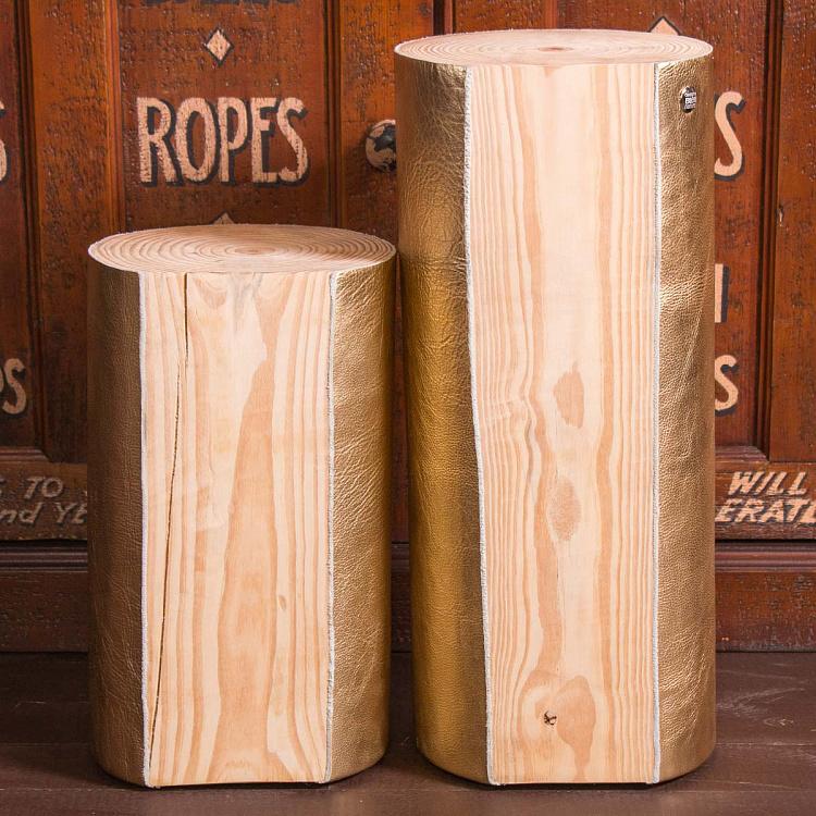 Комплект из двух столиков ЛогГлав F251 Occasional Table/Stool LogGlove Set of 2