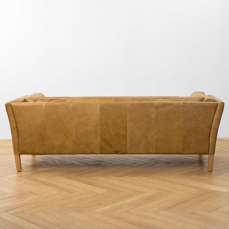 Трёхместный диван Линкольн, ножки белёный дуб Lincoln 3 Seater, Bleached Oak PF