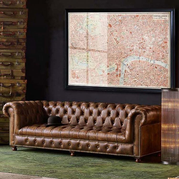 Картина-принт Карта Лондона, L Map London Large