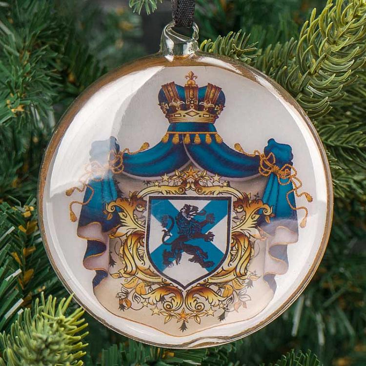 Ёлочная игрушка Медальон с гербом Medallion With Coat Of Arms 10 cm
