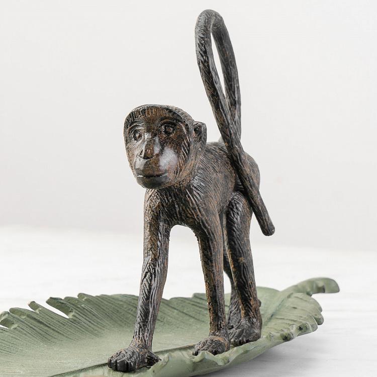 Подставка для мелочей и украшений Обезьянка на листке Monkey Walking On Leaf Tray