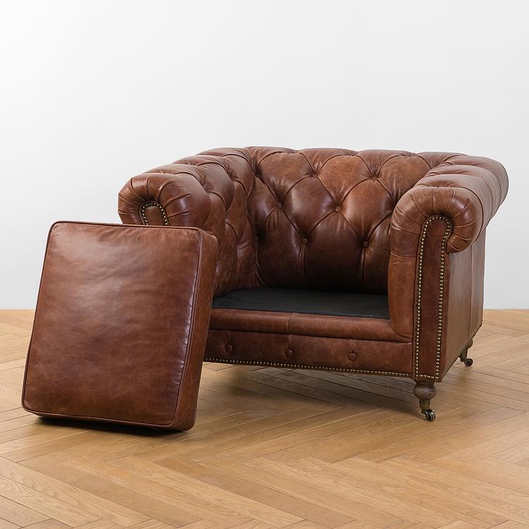Кресло Сенат, коричневые ножки из ясеня Senate 1 Seater, Rustic Brown Ash PF