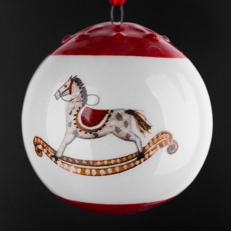 Набор из трёх ёлочных игрушек Колокольчик, сапог и шар Set Of 3 Bell/Sock/Ball 7 cm