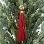 Новогодняя подвеска Pearl Pendant With Red Tassel 17 cm