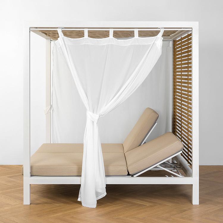 Белый садовый шатёр Каса Gazebo White Casa, Golden Teak