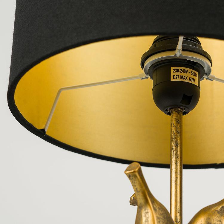 Настольная лампа с абажуром Бананы Banana Table Lamp Antique Gold With Shade