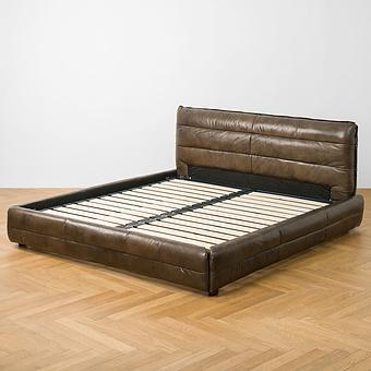 Двуспальная кровать Sahara Double Bed RM натуральная кожа Antique Master