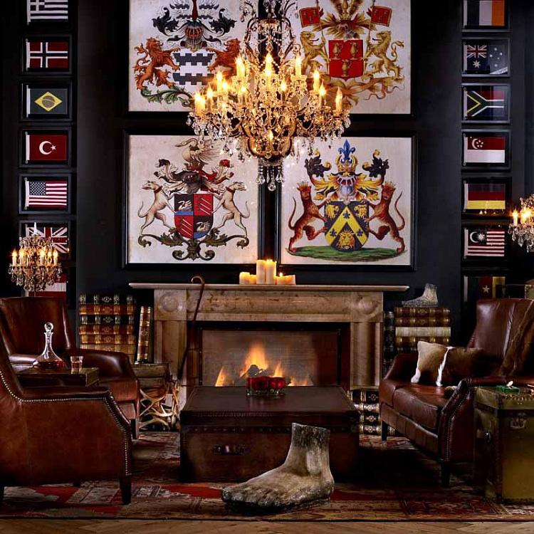 Флаг Германии за стеклом в раме, мини Shadow Box Flag Germany Mini