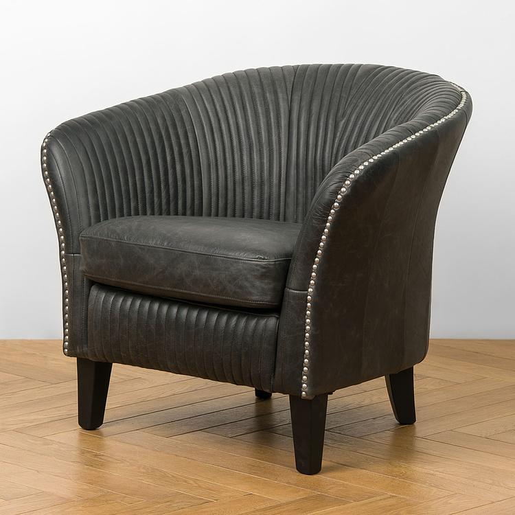 Кресло Леон, чёрные ножки Leon Chair, Oak Black