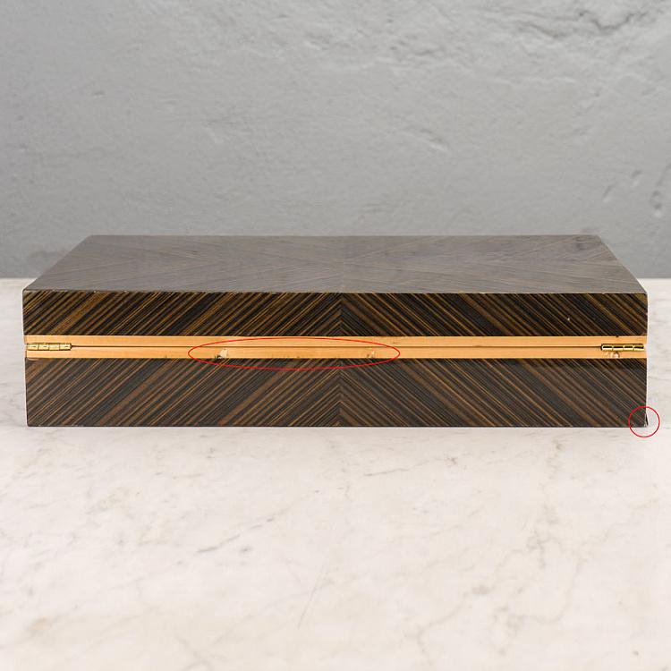 Подарочная коробка из дерева дисконт2 Giftbox Herringbone discount2