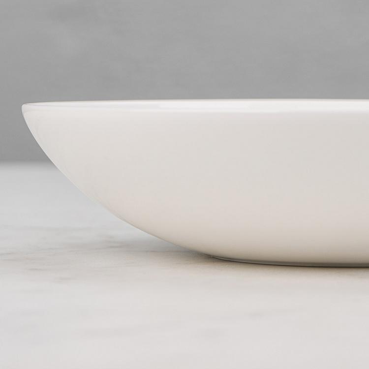 Суповая тарелка Белое на Белом Bianco And Bianco Soup Plate