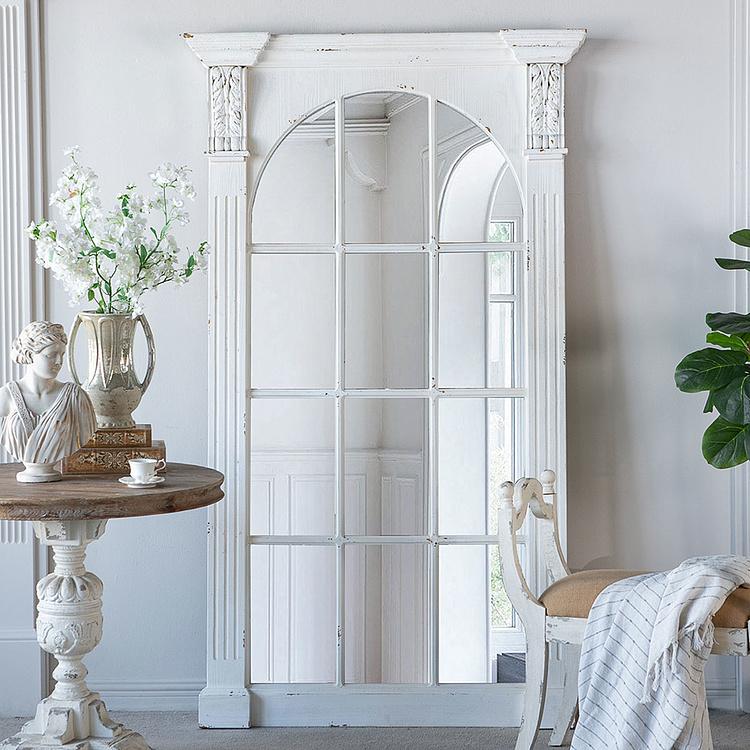Зеркало Лили Lily Antique Floor Mirror White