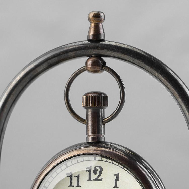 Настольные часы с компасом в основании Compass Base Clock Small