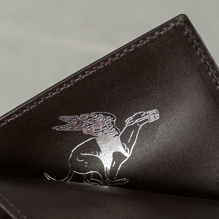 Кожаный картхолдер Двойная Вселенная Double Universe Cardholder