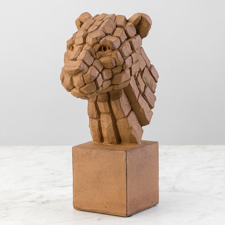 Статуэтка Бюст пантеры с эффектом треснувшей земли Panther Cracked Earth Effect Bust