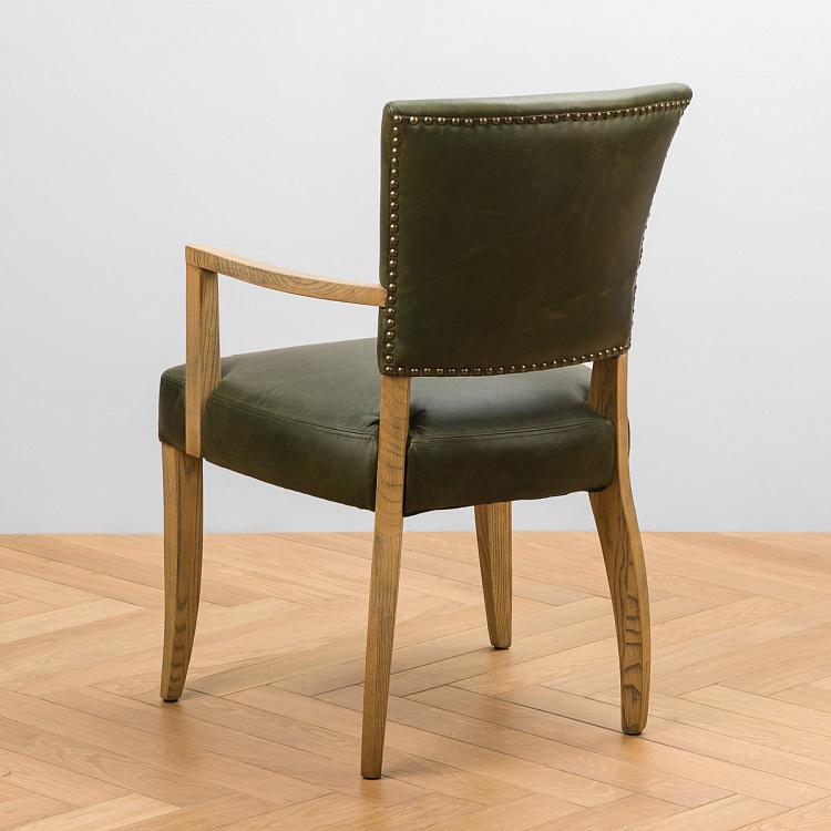 Стул Мами с подлокотниками, светлые ножки Mami Dining Chair With Arms, Oak Brown