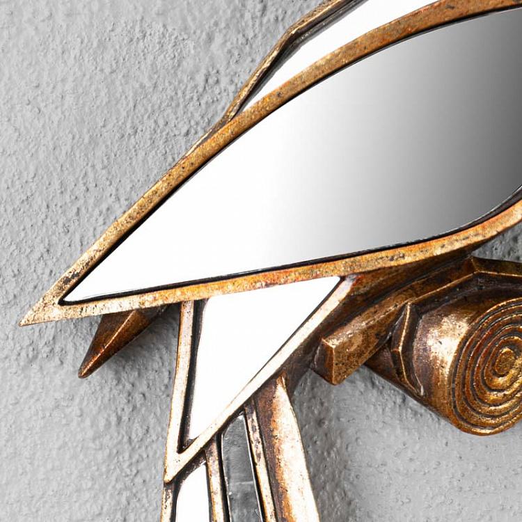 Настенное украшение с зеркалами Попугай, правосторонний Right Wall Bird With Mirrors