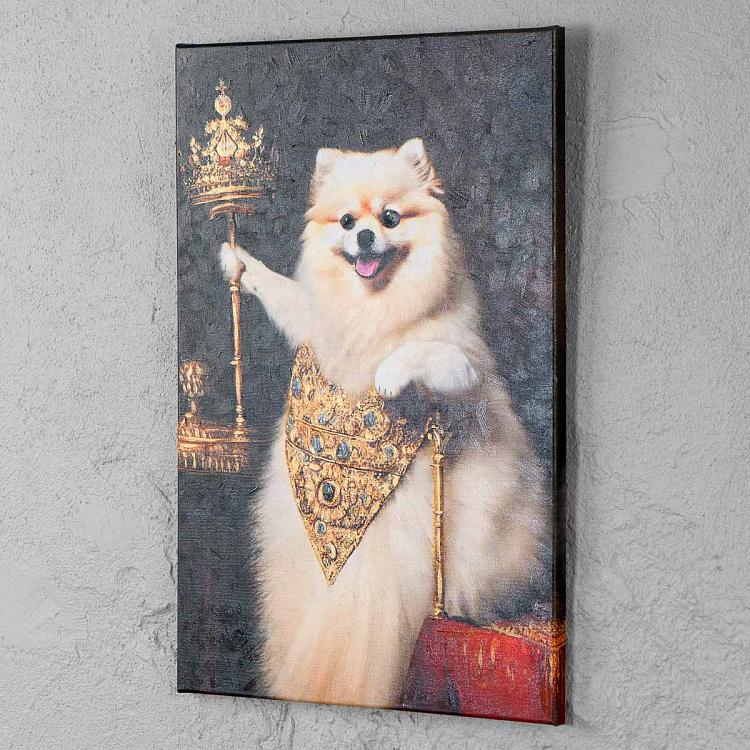 Картина Шпиц 1, холст, акрил Canvas Acrylic Painting Pomeranian 1