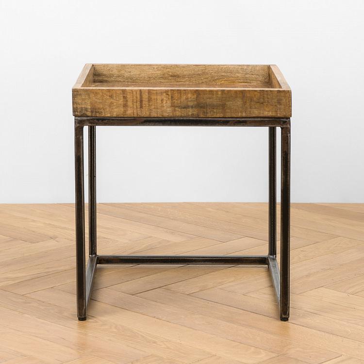 Комплект из двух столиков Револь Set Of 2 Revol Side Tables Mango Wood