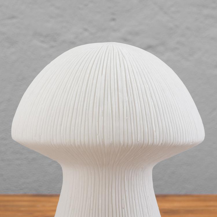 Ребристая настольная лампа с led-гирляндой внутри Гриб Ribbed Mushroom Lamp Led Garland