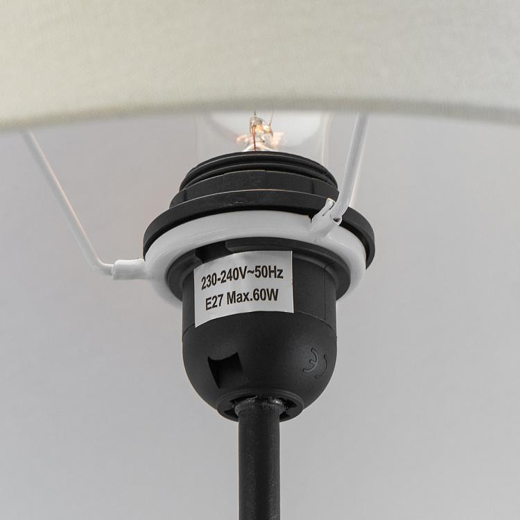 Настольная лампа с белым абажуром Кошка на столике Cat On Stand Table Lamp With White Shade