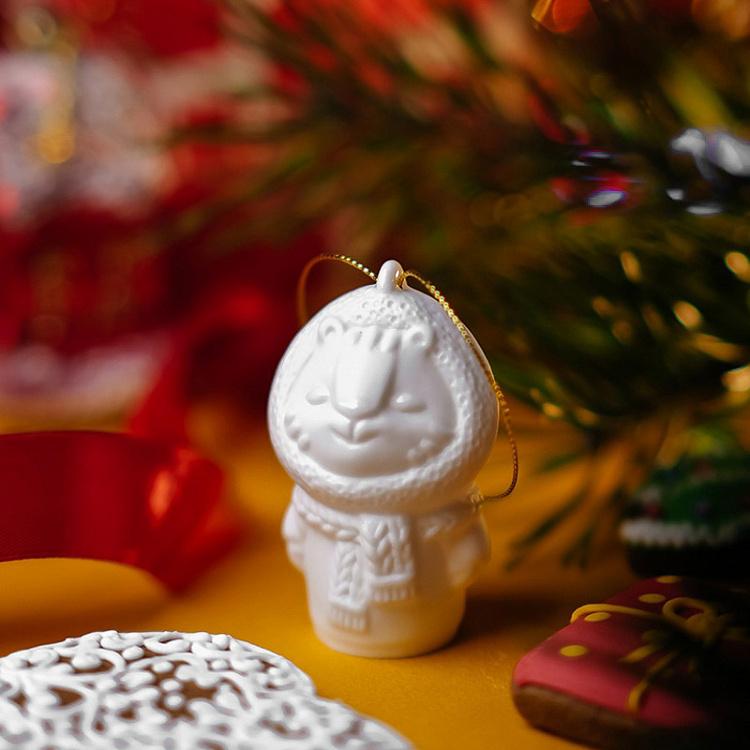 Коллекционная ёлочная игрушка Тигруля Tiger Collectible Toy 7 cm