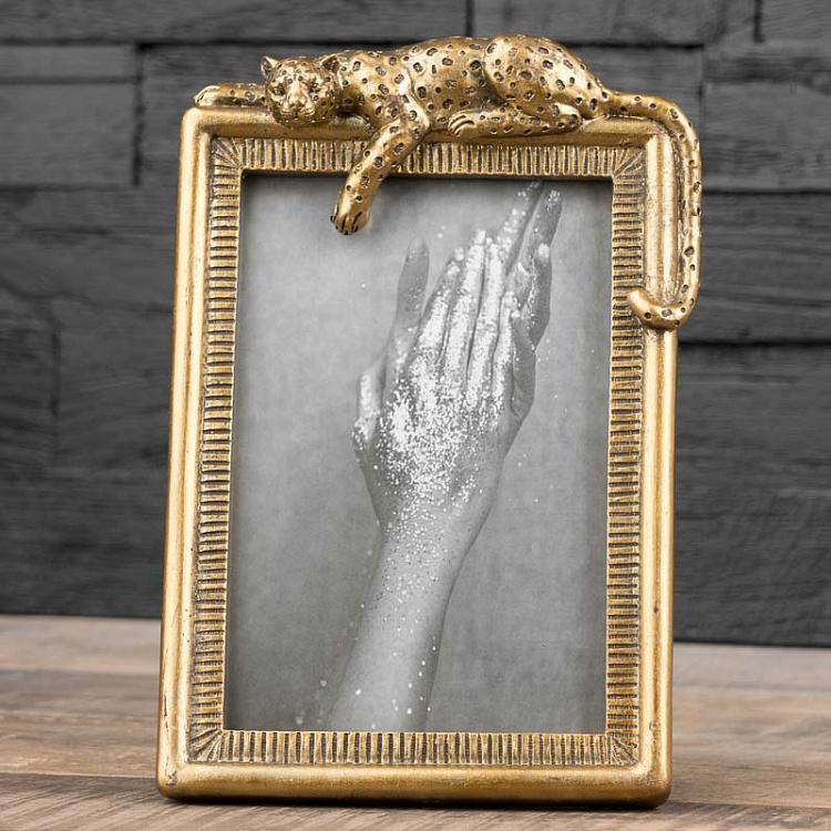 Рамка для фото Золотая пантера Picture Frame With Golden Panther
