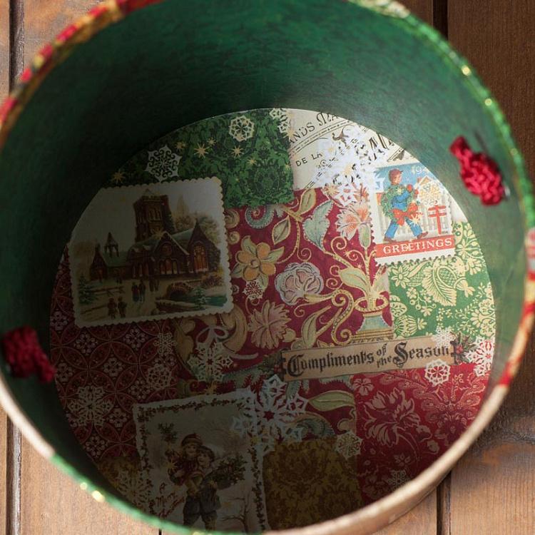 Круглая подарочная коробка Рождество, M Nest Treat Box Xmas Victoriana Medium