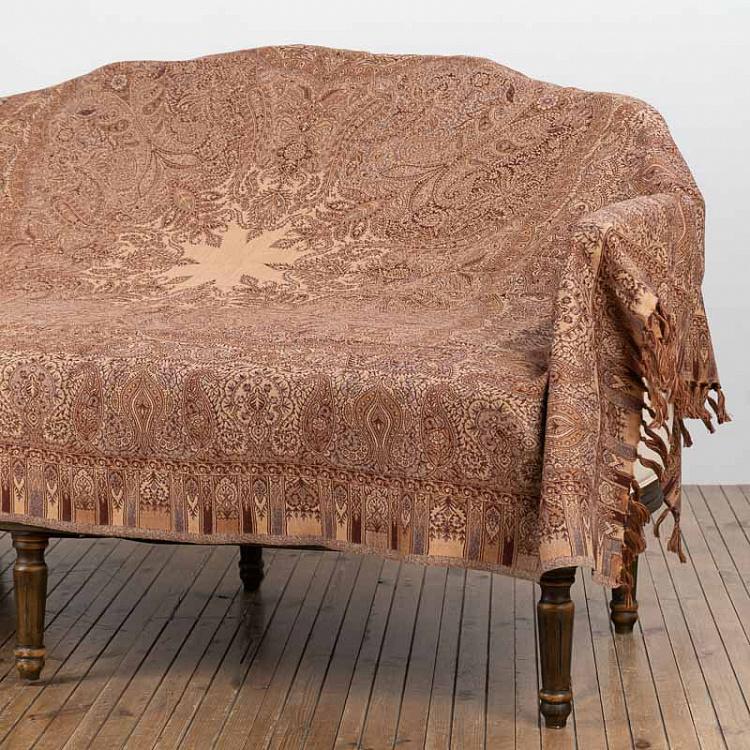 Двустороннее покрывало Агонда, жаккард и варёная шерсть, 150x310 см Pure Wool Jacquard Throw Agonda 150x310 cm