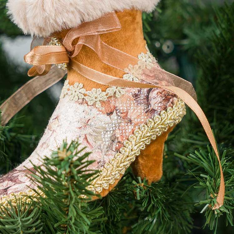 Ёлочная игрушка Сапожок Women's Boot 13 cm
