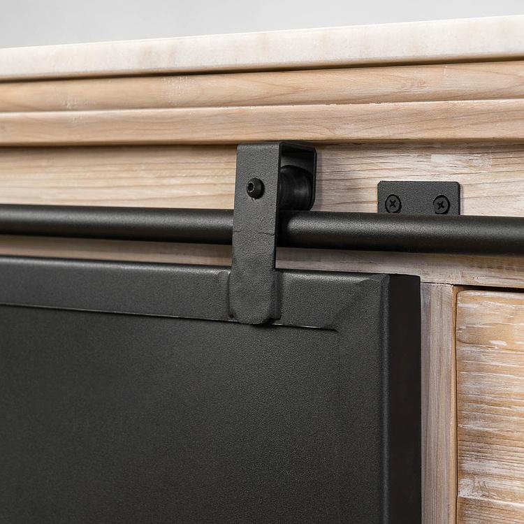 Тумба с раковиной и раздвижной дверью Карелия Karelia Single Vanity With Sliding Door DB