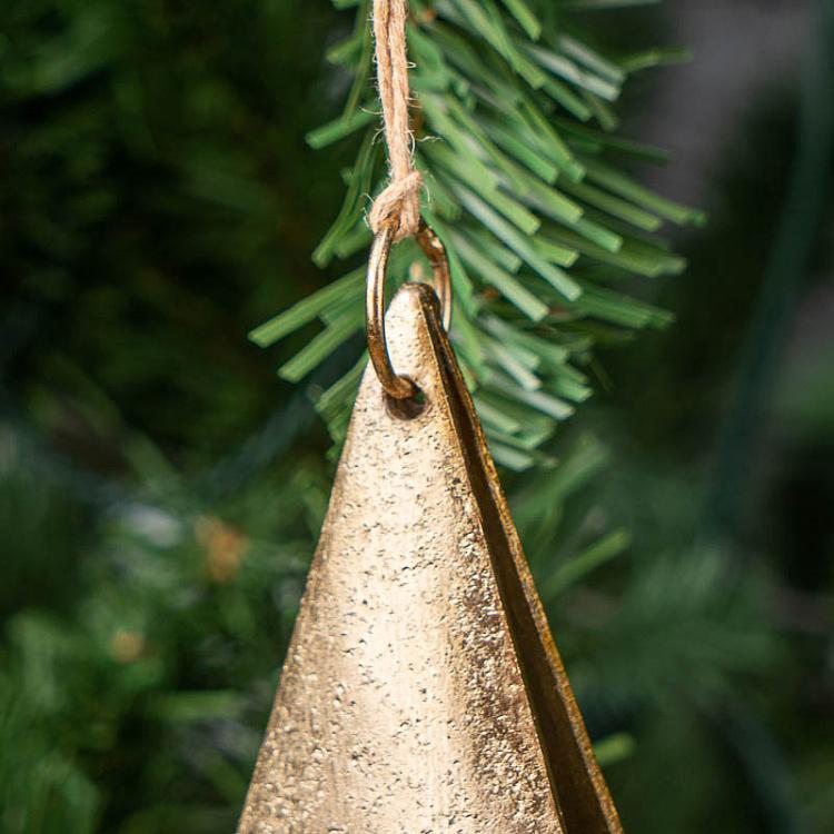 Ёлочная игрушка Золотая звезда Hanger Star Gold 20 cm