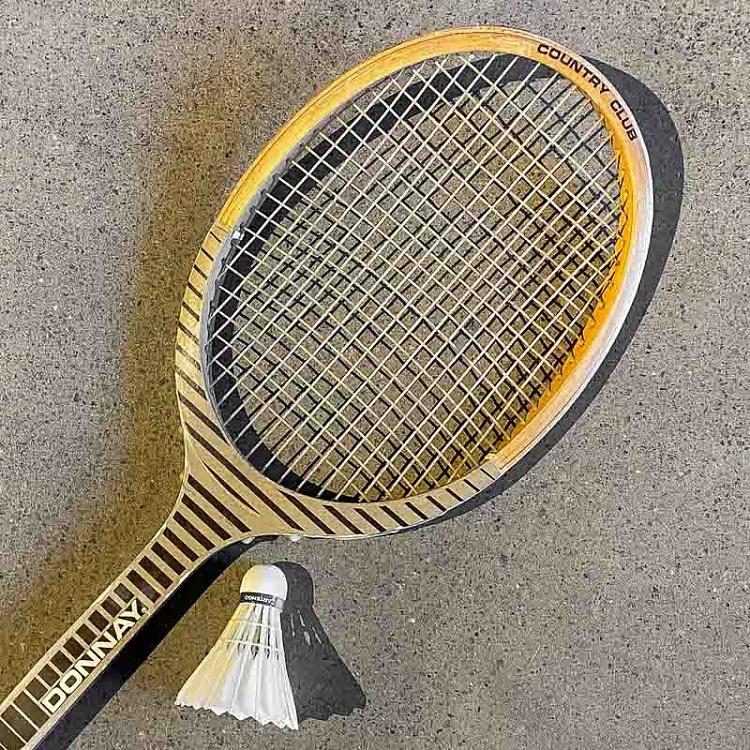 Винтажная ракетка и воланчик 3 Vintage Racket And Shuttlecock 3
