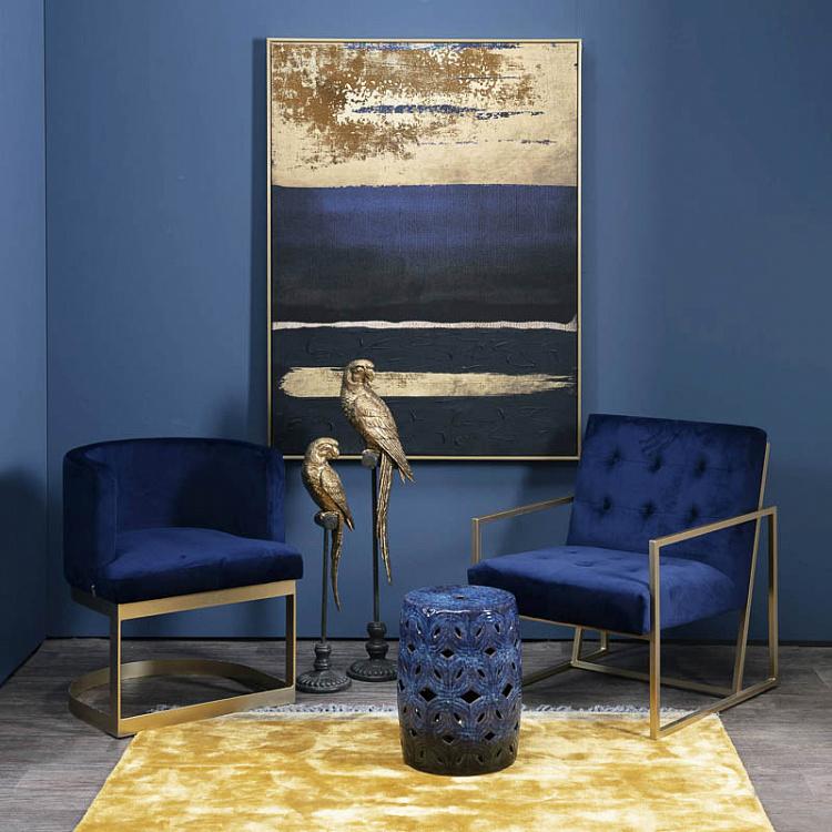 Вручную раскрашенная картина на холсте в золотой раме Закат Canvas Picture With Golden Frame Sunset