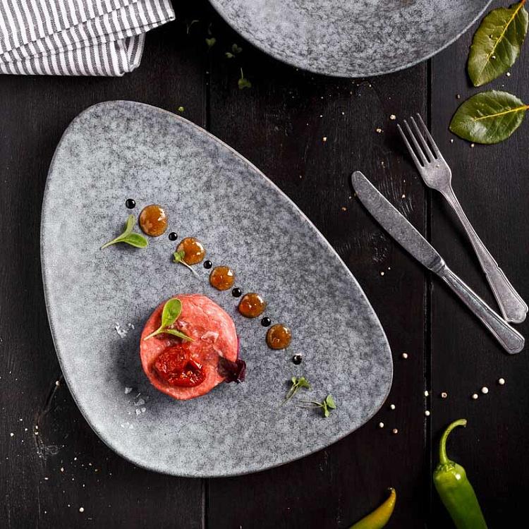 Треугольная тарелка Органика Земля, L Organica Terra Triangular Plate Large