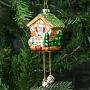 Ёлочная игрушка Glass Hanger Cuckoo Clock 8 cm
